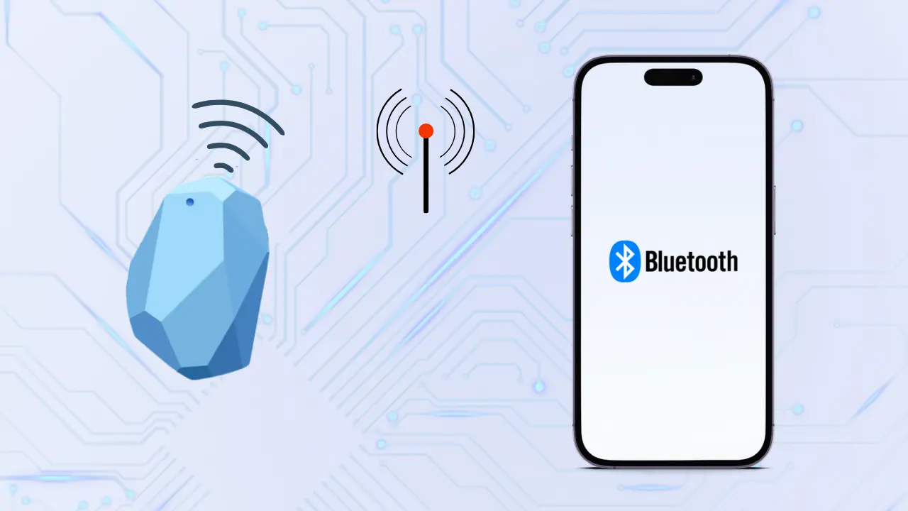Bluetooth beacon device communicating with a smartphone for indoor positioning, proximity marketing and IoT-based location tracking